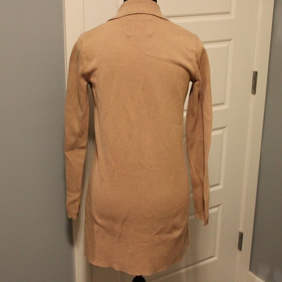 MATT & Nat XS Open Front Cardigan Tan - Picture 4 of 9